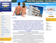 Tablet Screenshot of bella-vista-apartman.com